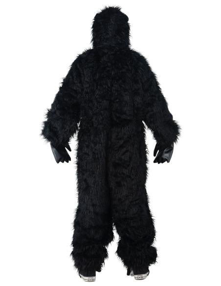 Déguisement Gorille Adulte – Combinaison + Capuche + Masque (Taille Unique jusqu’à 1,90 m)