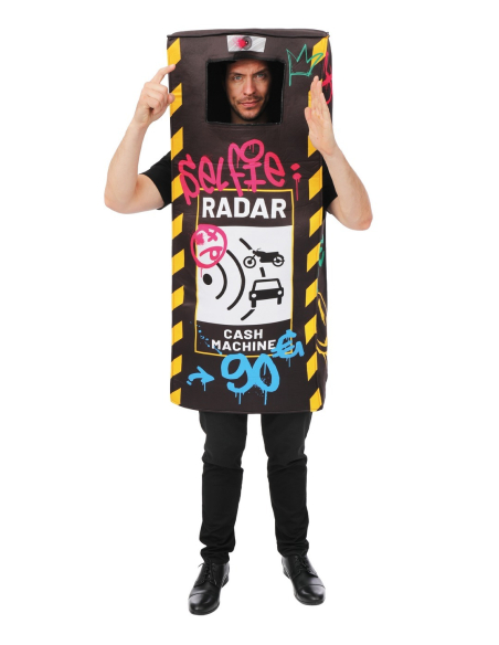 Déguisement Radar « Selfie Radar » – Costume humour adulte taille unique