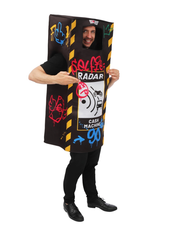 Déguisement Radar « Selfie Radar » – Costume humour adulte taille unique
