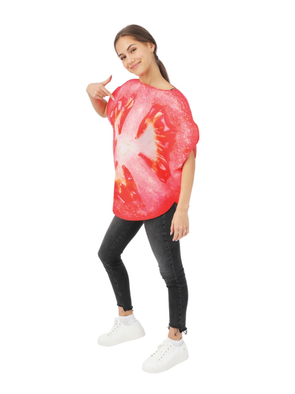 Déguisement Tomate adulte – Tabard humour taille unique