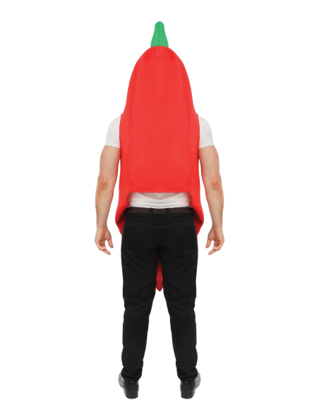 Déguisement de piment rouge – contenu produit (humour, taille unique mixte)