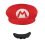 Super Mario™ – Kit Accessoires Mario adulte (casquette + moustache adhésive) – Licence officielle