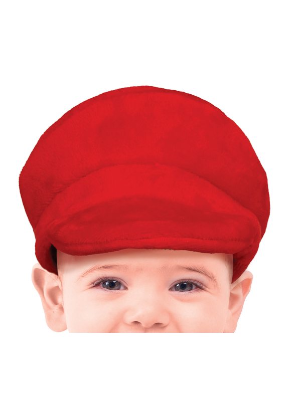 Déguisement bébé Petit Plombier Rouge & Bleu – Combinaison + chapeau (12 mois à 3 ans)