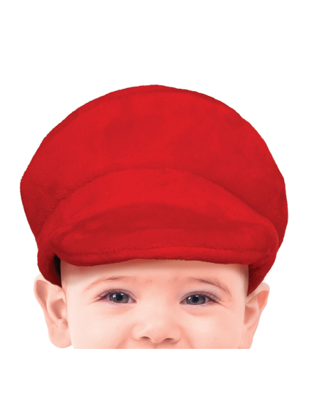 Déguisement bébé Petit Plombier Rouge & Bleu – Combinaison + chapeau (12 mois à 3 ans)