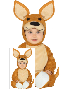 Déguisement Kangourou bébé tout doux – Combinaison + chapeau + queue (12 à 24 mois)