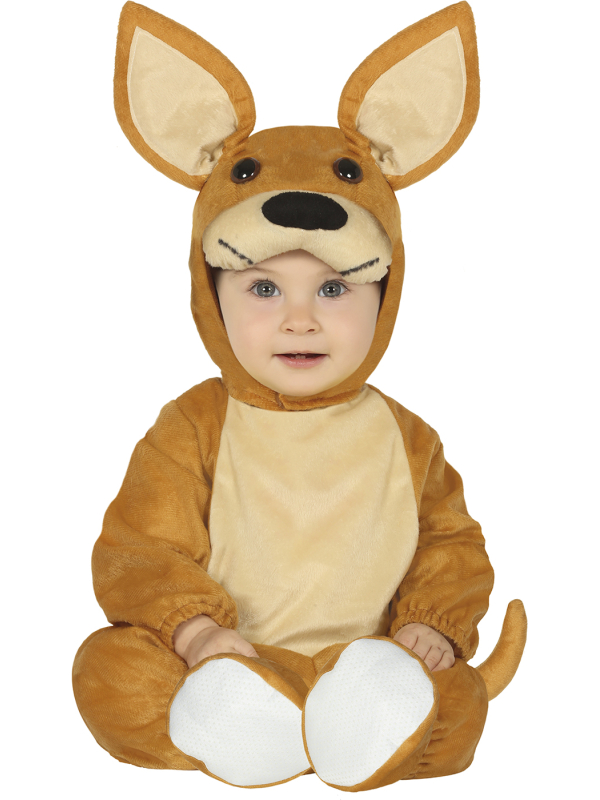 Déguisement Kangourou bébé tout doux – Combinaison + chapeau + queue (12 à 24 mois)