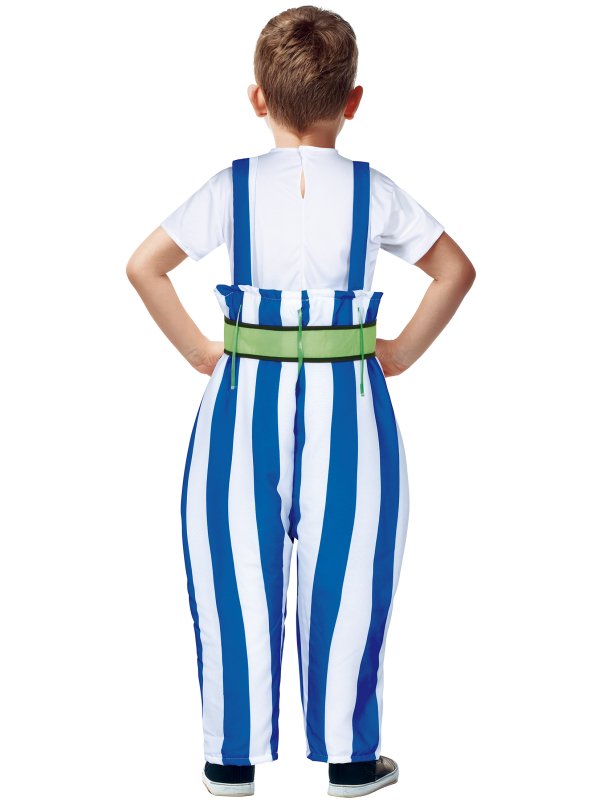 Déguisement gaulois costaud enfant (façon Obélix) – Pantalon rayé + t-shirt + ceinture