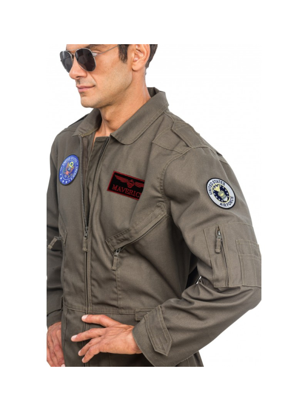 Déguisement Top Gun™ Maverick officiel homme – Combinaison pilote premium (M, L, XL)