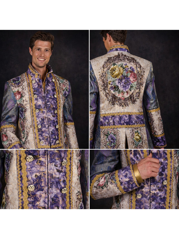 Veste baroque homme Amadeus – Costume Marquis XVIIIe premium (S à XXXL)