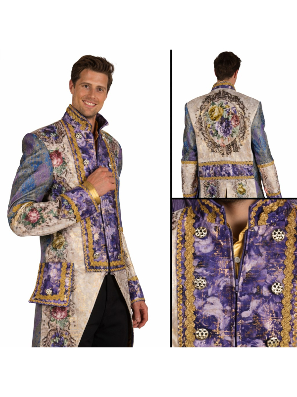 Veste baroque homme Amadeus – Costume Marquis XVIIIe premium (S à XXXL)