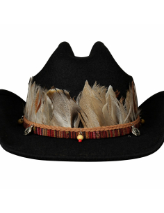 Ornement Western à Plumes pour Chapeau Cowboy – Adultes