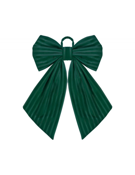 Nœud velours Vert – 45 × 60 cm – Décoration de Noël élégante pour sapin, porte & vitrine