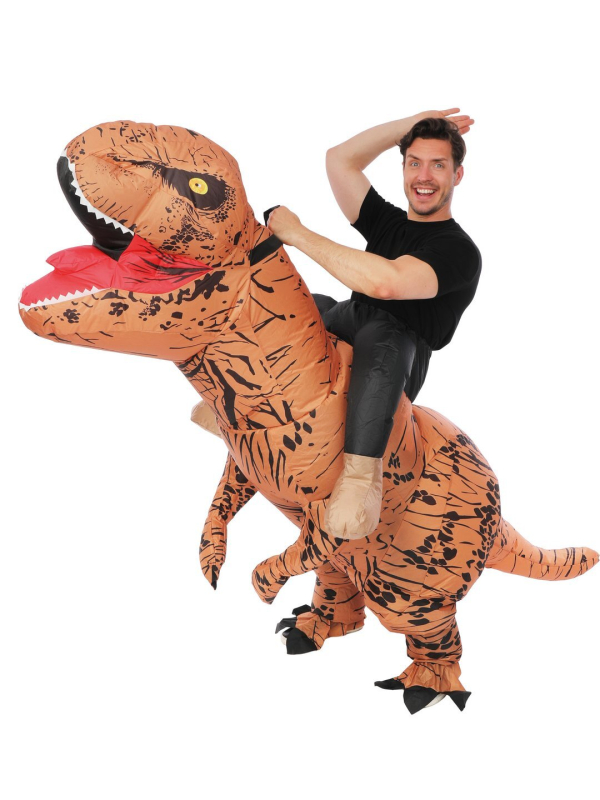 Costume gonflable Dinosaure à chevaucher – Adulte – Taille unique