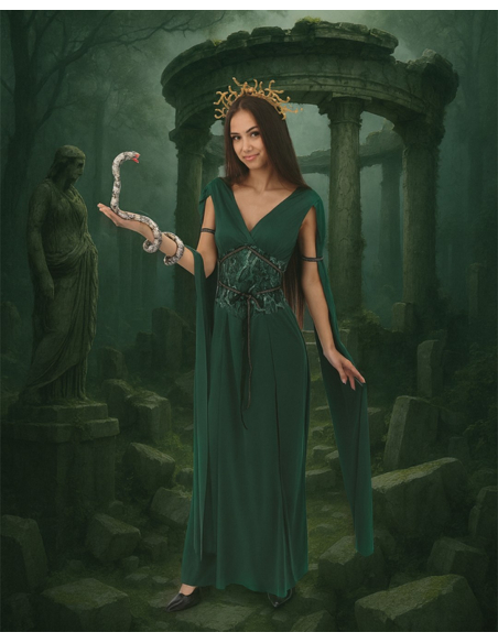 Déguisement Médusa femme – Costume mythologie grecque – S/M et L/XL