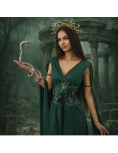 Déguisement Médusa femme – Costume mythologie grecque – S/M et L/XL