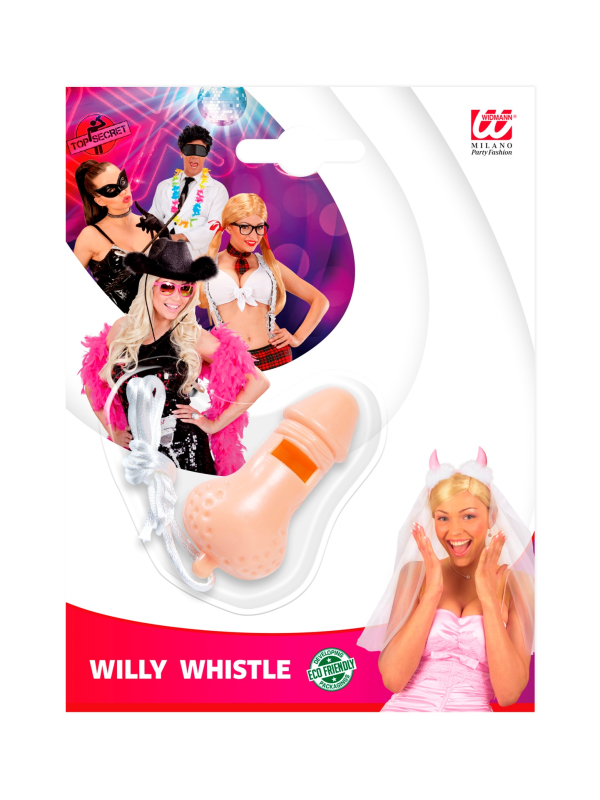 Sifflet zizi avec cordon – Accessoire humour EVJF/EVG