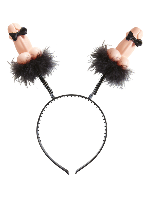 Serre-tête zizi avec nœud papillon – Accessoire humour EVJF/EVG