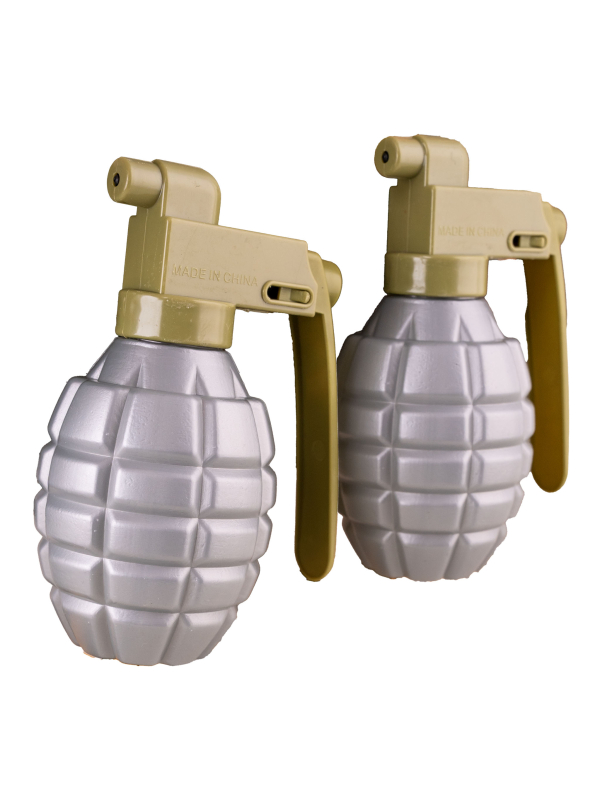 Grenades à eau militaires – Lot de 2 pistolets à eau – Humour & festival