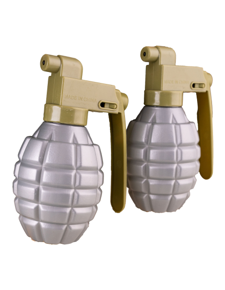 Grenades à eau militaires – Lot de 2 pistolets à eau – Humour & festival