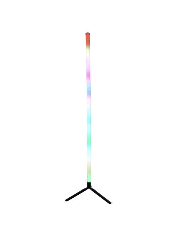 Lampe tube LED RGBW sur pied – Effet festival & ambiance – Télécommande + USB
