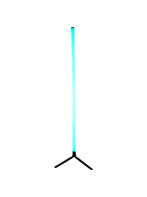 Lampe tube LED RGBW sur pied – Effet festival & ambiance – Télécommande + USB