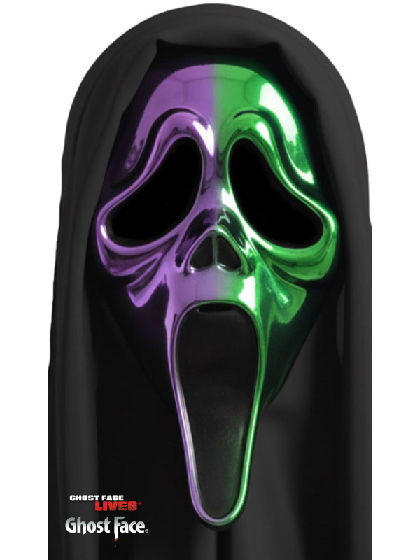 Masque Ghost Face® Ombre Chrome vert & violet – Fun World