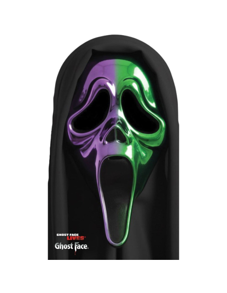 Masque Ghost Face® Ombre Chrome vert & violet – Fun World