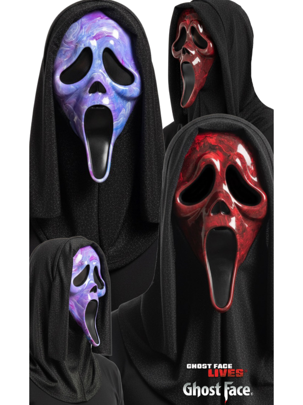 Masque Scream Ghost Face® Marbré rouge – Fun World (Marble) – Collector 2026