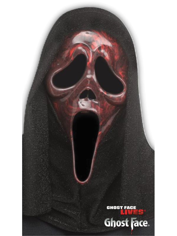 Masque Scream Ghost Face® Marbré rouge – Fun World (Marble) – Collector 2026