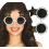 Lunettes anniversaire 30 ans noir & or – Accessoire photo pour fête entre amis