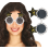 Lunettes anniversaire 50 ans noir & or – Accessoire photo pour fête inoubliable