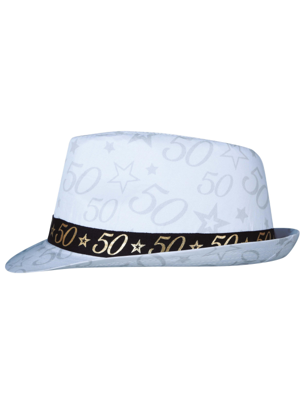 Chapeau anniversaire 50 ans – Taille unique adulte mixte (noir & or)