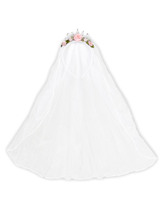 Voile de mariée sur tiare – Roses & brillants EVJF (Future mariée) 2