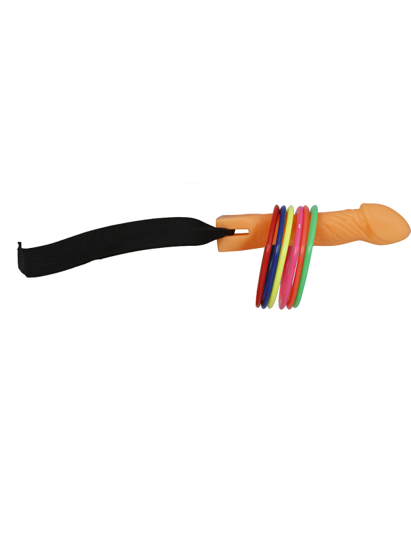 Jeu des anneaux EVJF/EVG – Bandeau humoristique + anneaux (enterrement de vie de célibataire)