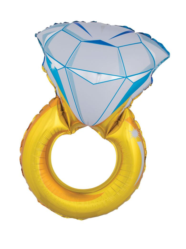 Ballon aluminium Bague de fiançailles XL – Décoration mariage & EVJF