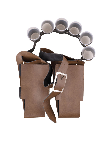 Ceinture porte-bouteille avec 6 verres – accessoire shooter EVJF/EVG