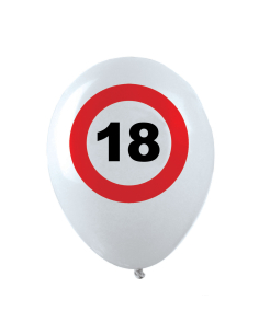 Lot de 12 ballons blancs “18 ans” – Ø 30 cm (air ou hélium) pour une déco d’anniversaire qui se voit 2