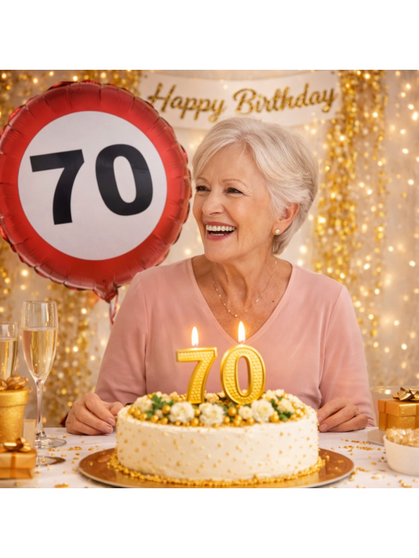 Ballon anniversaire 70 ans – Panneau “70”