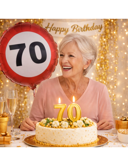 Ballon anniversaire 70 ans – Panneau “70”