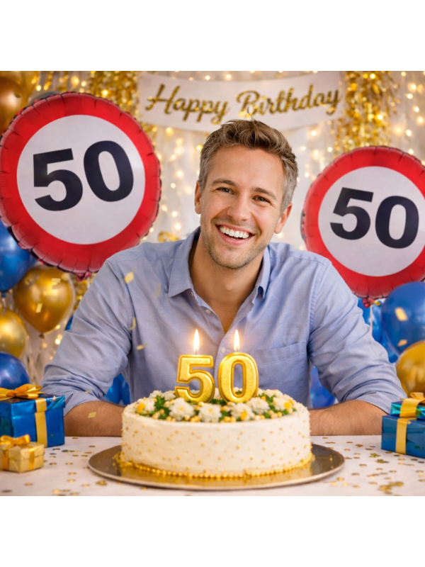 Ballon anniversaire 50 ans – Panneau “50”