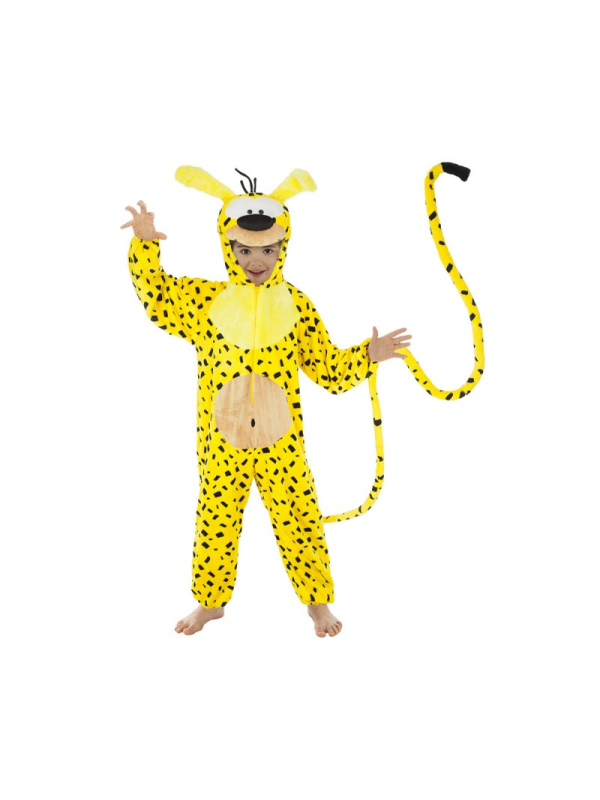 Déguisement Marsupilami™ enfant & ado – Combinaison à capuche avec queue géante (Licence officielle)