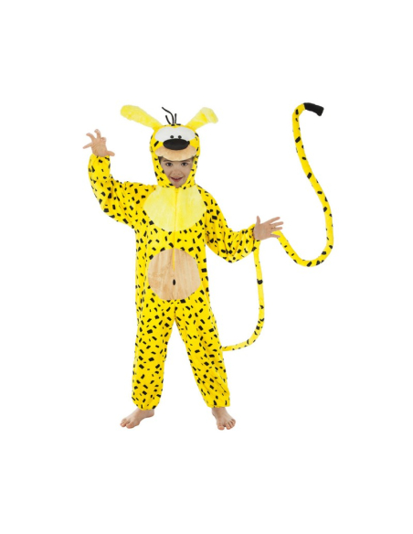 Déguisement Marsupilami™ enfant & ado – Combinaison à capuche avec queue géante (Licence officielle)