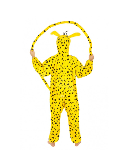 Déguisement Marsupilami™ enfant & ado – Combinaison à capuche avec queue géante (Licence officielle)