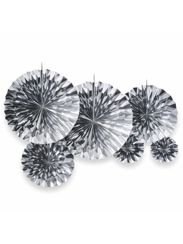 Set de décoration doré ou argenté (6 pièces, 3 tailles)