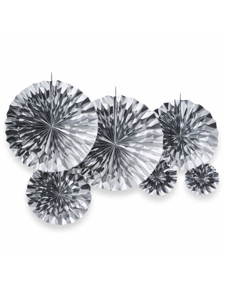 Set de décoration doré ou argenté (6 pièces, 3 tailles)