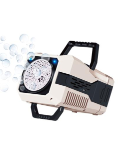 Machine à bulles de savon avec lumière Stage Effects – Portable (4 piles AA) + 120 ml inclus 2