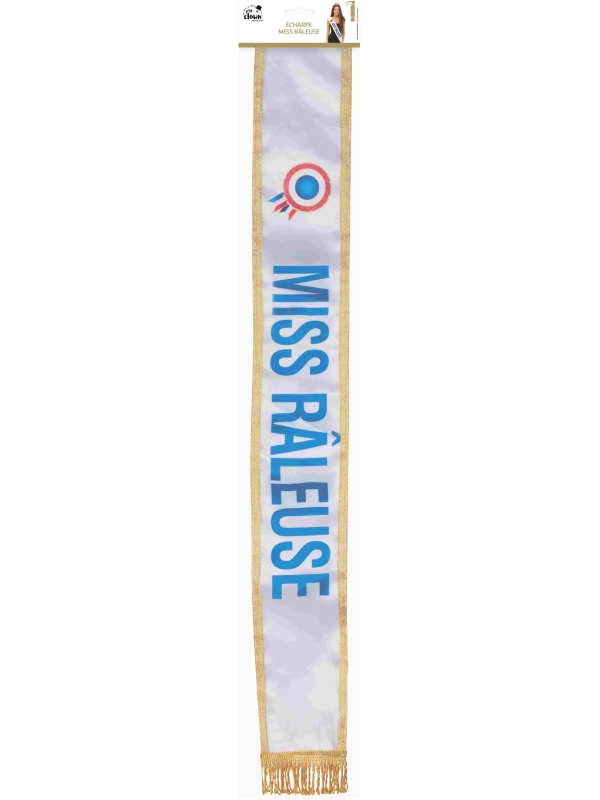 Écharpe Miss Râleuse en tissu – Accessoire humour EVJF & anniversaire