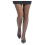 Collant résille noir avec strass – Taille unique