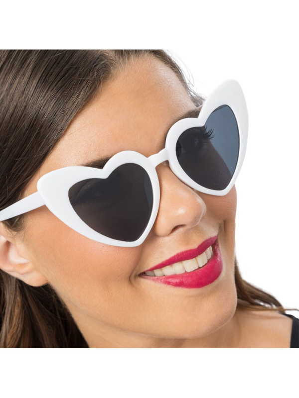 Lunettes cœur blanche