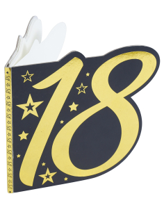 Livre d’or anniversaire chiffre noir & or – 26 pages (18, 20, 30, 40, 50, 60 ans)
